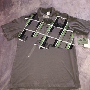 Ocean current grey/ green/ white tee/t-shirt/short sleeve